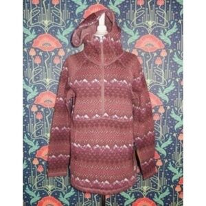 The North Face Printed Crescent Pullover Fleece Hoodie Top